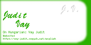 judit vay business card